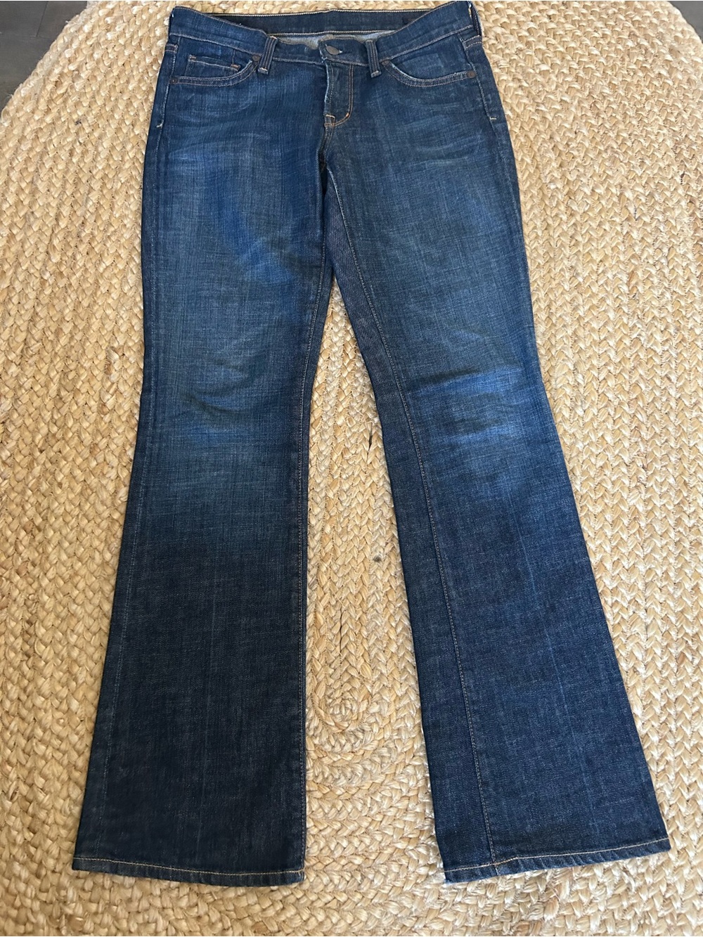 Vintage Citizens Of Humanity Jerome Dahan Dark Blue Flare Jeans